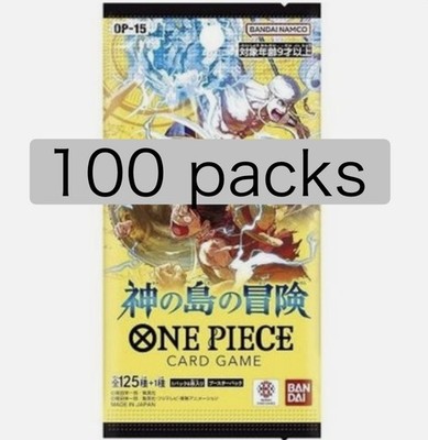 One Piece Adventure on the Island of the Gods OP15 Japan Set of 100 Packs New JP