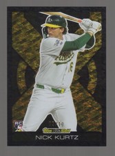 2025 Topps Update Series Baseball NICK KURTZ Black Gold Black Foil RC #2/10 SSP