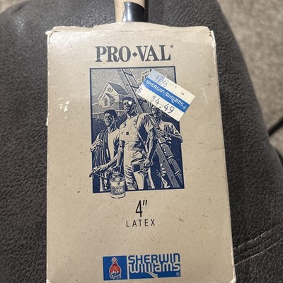 Vintage New 4 in. Sherwin Williams Nylon Paint Brush SW 4100 Pro Val 