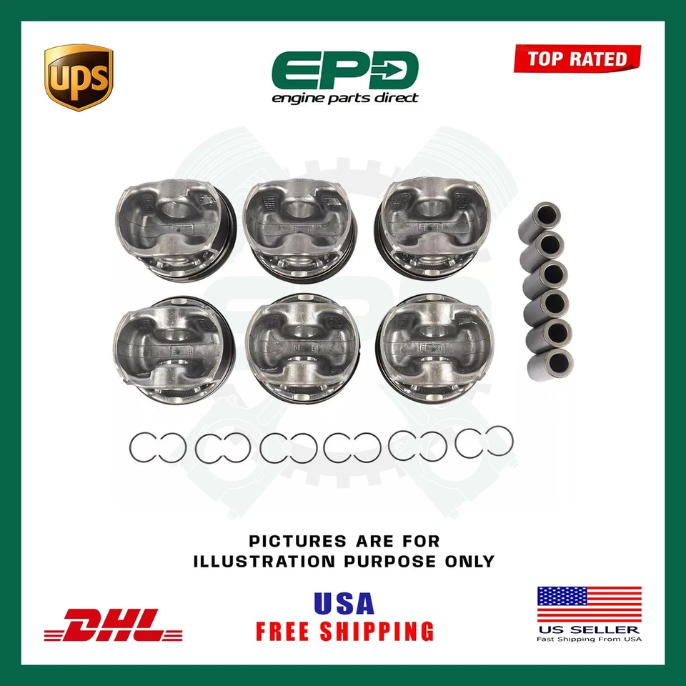 MOTOR GASOLINA BMW 3.0L PISTONES CON ANILLOS x6 N55B30 M135i M235i X1 X3 X5 X6 Foto 2 de 4