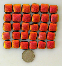 fused dichroic glass cabochon lot of 30 COE 90 hand made free shipping