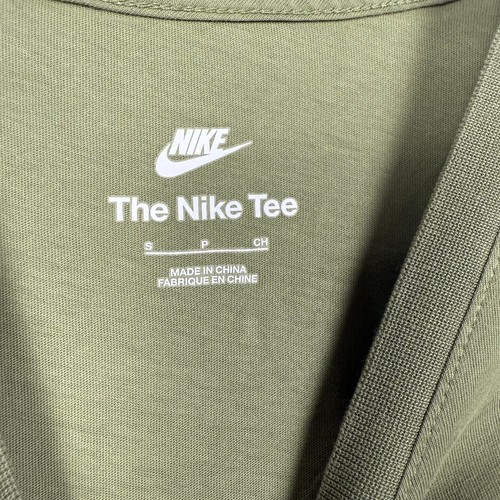 Nike The Nike Tee T-Shirt Men S Casual Cotton Green Logo Short Sleeve - Picture 4 of 5