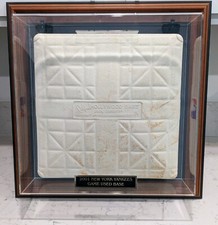 New York Yankees 2001 Game Used Base With Case