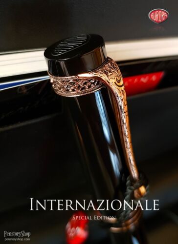 Aurora 100th Anniversary Internazional Black Fountain Pen LE (19-AN) New - Picture 6 of 9