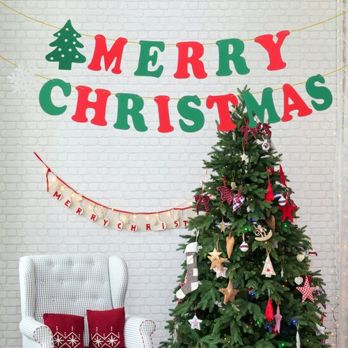 15 Pcs Banner Letters Decorative Decor Bunting Party Favor Festival Christmas - Picture 6 of 10