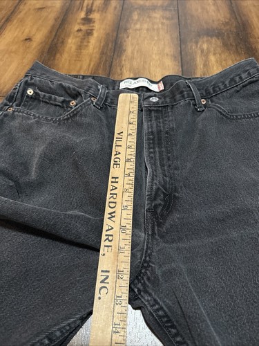 Vintage Levis 550 Men's 38x30 Black Jeans Relaxed Fit Tapered Leg 550 - Picture 10 of 11