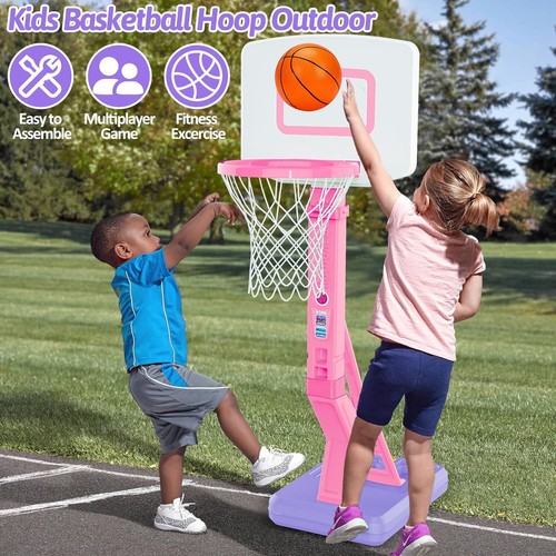 Toddler Basketball Hoop Indoor Mini Adjustable Basketball Goal with Ball Pump - 第 19/28 張圖片