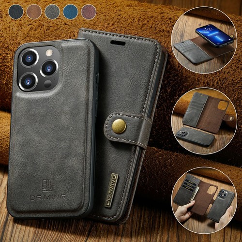 DG.MING For iPhone 14 Pro Max/14Plus/14 Pro Case Leather Detachable Wallet Cover - 第 15/77 張圖片