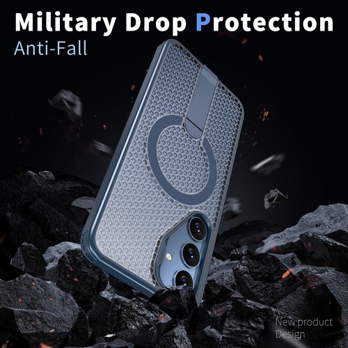 Custodia di raffreddamento ventilata 3D per Samsung Galaxy S25 Ultra S24 supporto magnetico cover - Foto 4 di 13