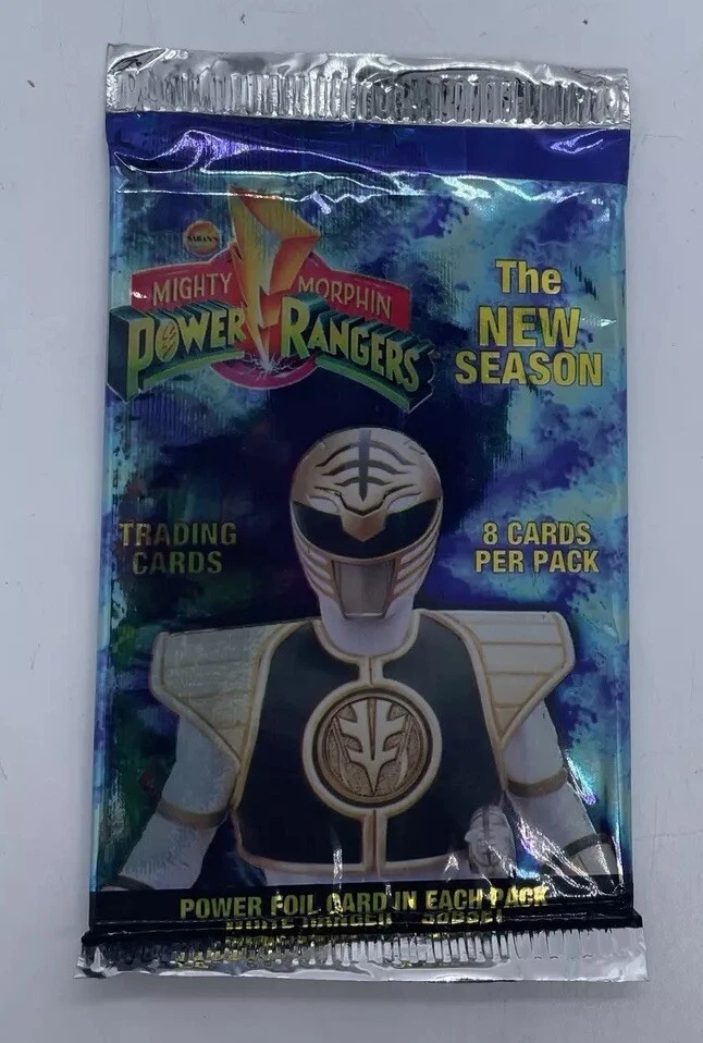 MIGHTY MORPHIN POWER RANGERS THE NEW SEASON TRADING CARDS 8 PACK 1994 - Image 2 of 4