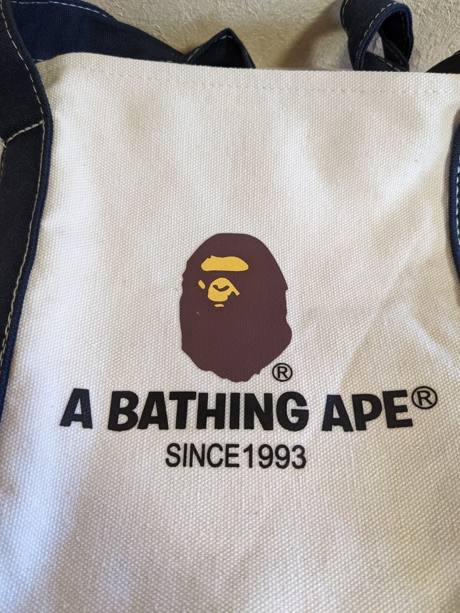 A BATHING APE 2011 Winter Collection BAPE Original Canvas Tote Bag Japan NEW