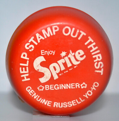 1970 Philippines SPRITE Coca COKE Cola BEGINNER RED Genuine Russell Yo-Yo