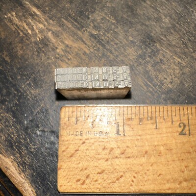 Print Blocks   Printed in U.S.A.   3 Thin Lead Blocks.