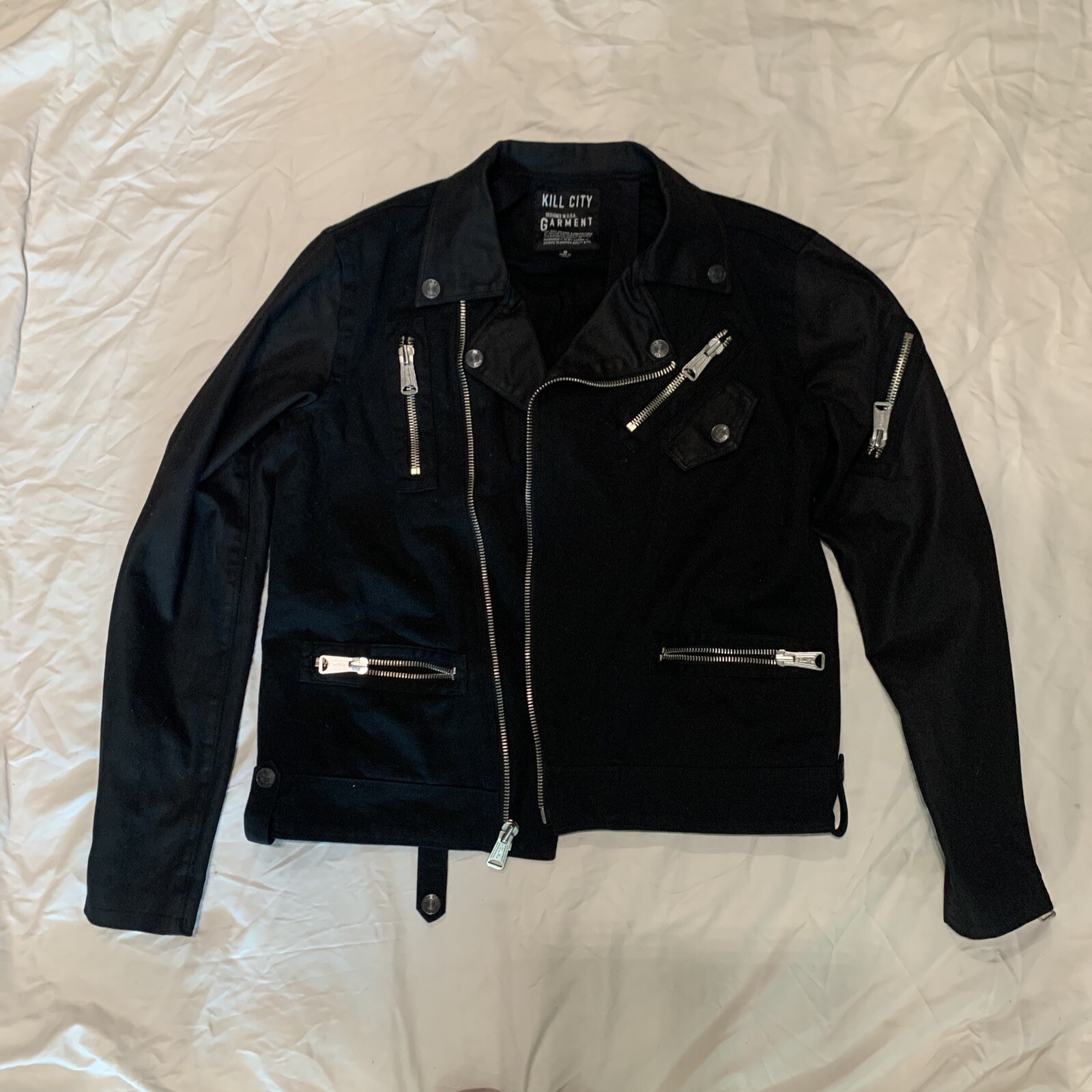 Kill City Biker Style Jacket Size Small