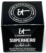 IT Cosmetics Superhero Sidekick Dual-Barrel Sharpener New In Packaging