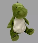 NWT Carters Just One You Green White Ribbed Dinosaur Dino Plush Baby Toy 67840