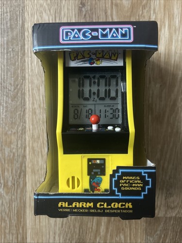 Pac Man Alarm Clock Digital Iconic 80's Retro Game Clock Birthday Christmas Gift