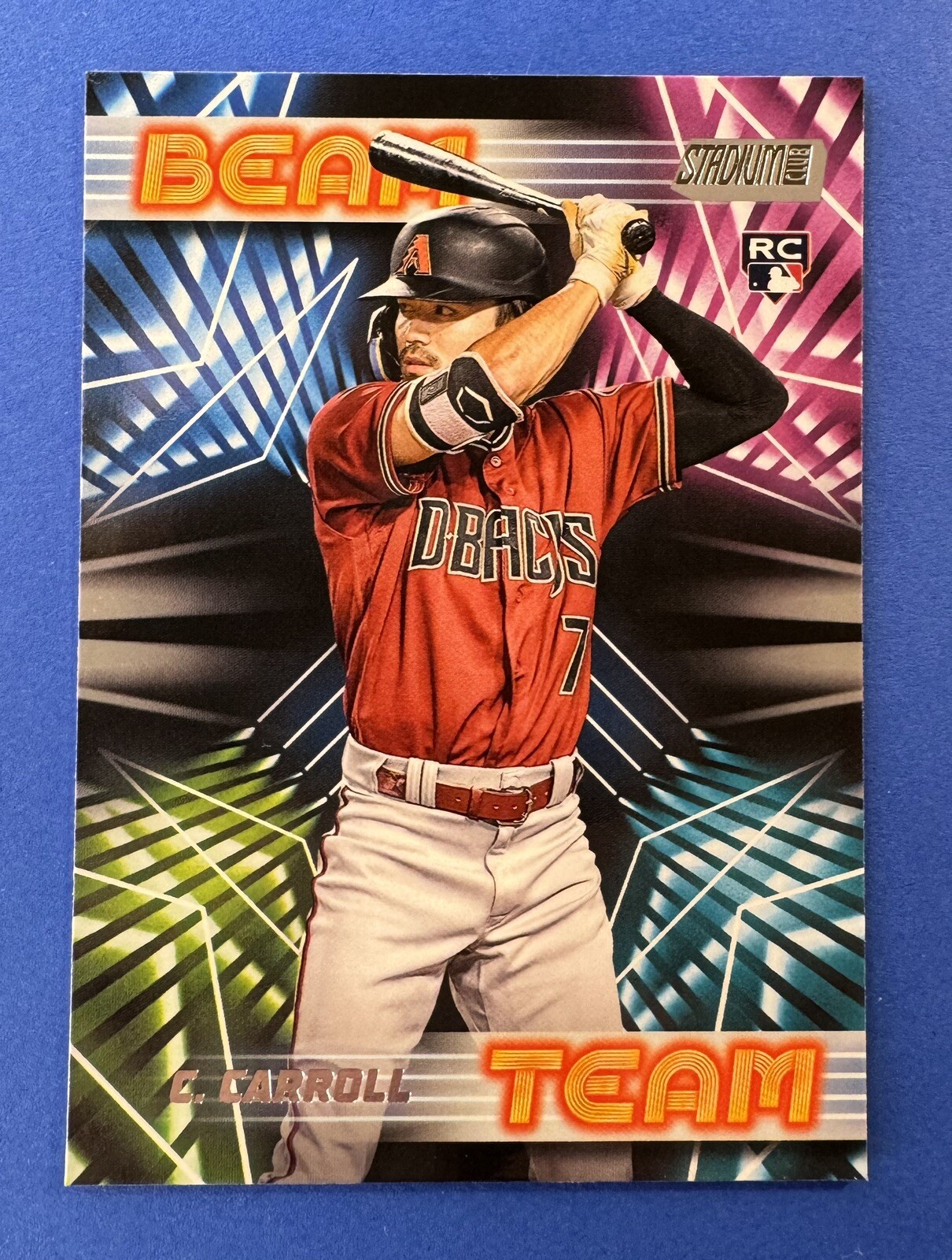 2023 Topps Stadium Club Corbin Carroll RC BEAM TEAM SP #BT-21 Diamondbacks