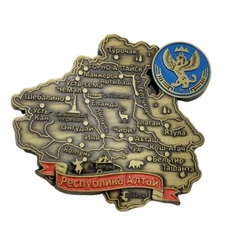 Russia Map Fridge Refrigerator Magnet Souvenir Travel Tourist Country City Gifts