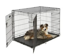 MidWest Homes For Pets Double Door iCrate Metal Dog Crate, 42"