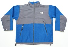 Rare VTG THE NORTH FACE Full Zip Denali Fleece Jacket 2000s Blue Gray Youth XL