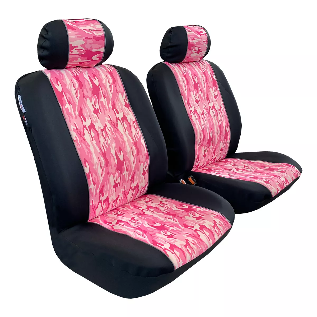Pink camo car 2024 seat covers set