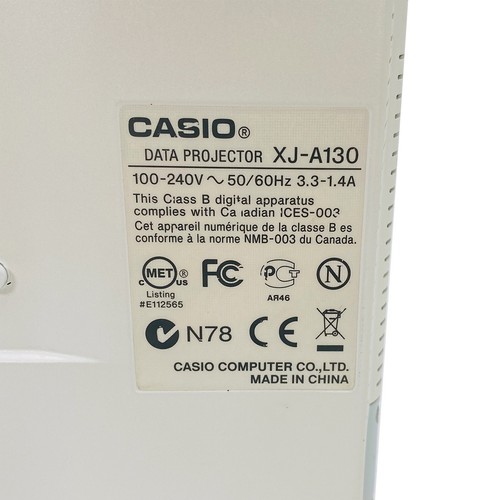 Casio XJ-A130 DLP Projector Portable 2000 ANSI Home Theater 1080p HDMI w/Bundle - Picture 5 of 9