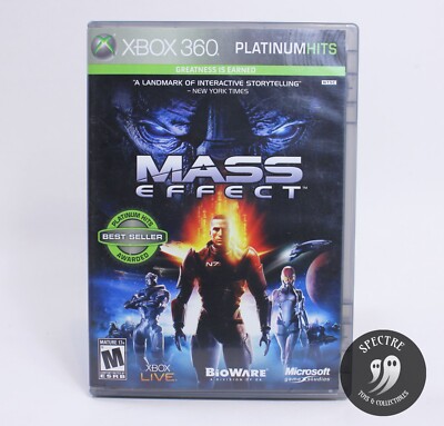 Mass Effect Platinum Hits & Mass Effect 2 Set (Xbox 360, 2010)- Complete