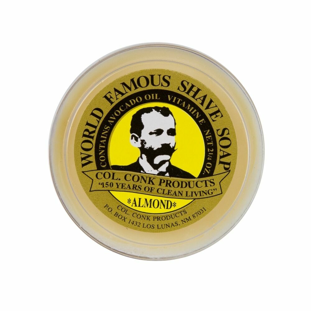 Colonel Conk Almond Glycerin Shave Soap 64g 2.25oz