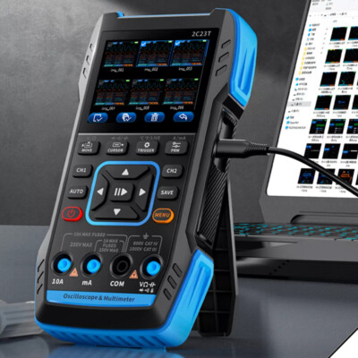 FNIRSI 2C23T Handheld Digital Oscilloscope Multimeter& Function Signal Generator