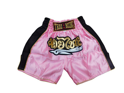 Pink Kids Muay Thai Shorts Perfect Fit Stylish MMA Boxing SIZE