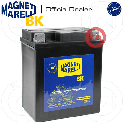 BATTERIA MAGNETI MARELLI YTX7L-BS SIGILLATA DERBI SENDA R BAJA 4T 125 2010-2013