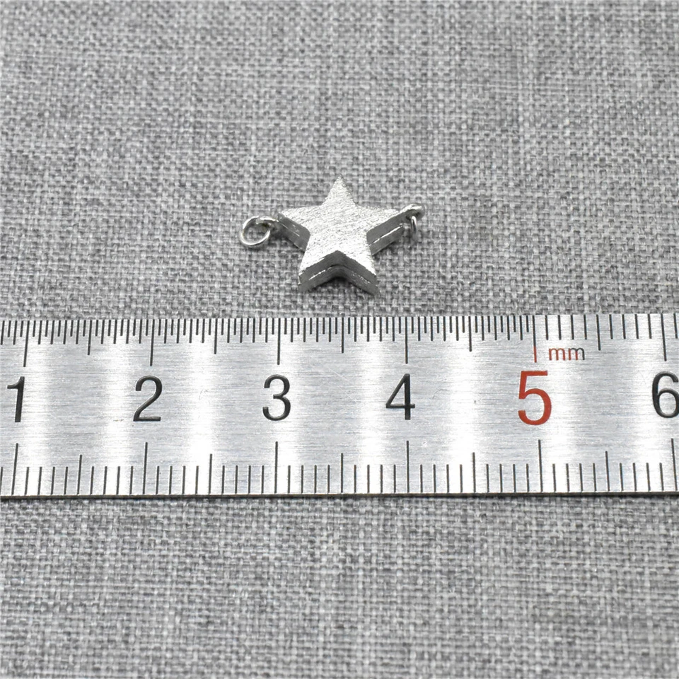 2pcs of 925 Sterling Silver Stardust Star Magnetic Clasps with Rhodium Plated - Image 2 of 4