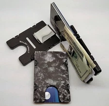 Skulls Pattern, Aluminum Wallet/Credit Card Holder RFID Protection