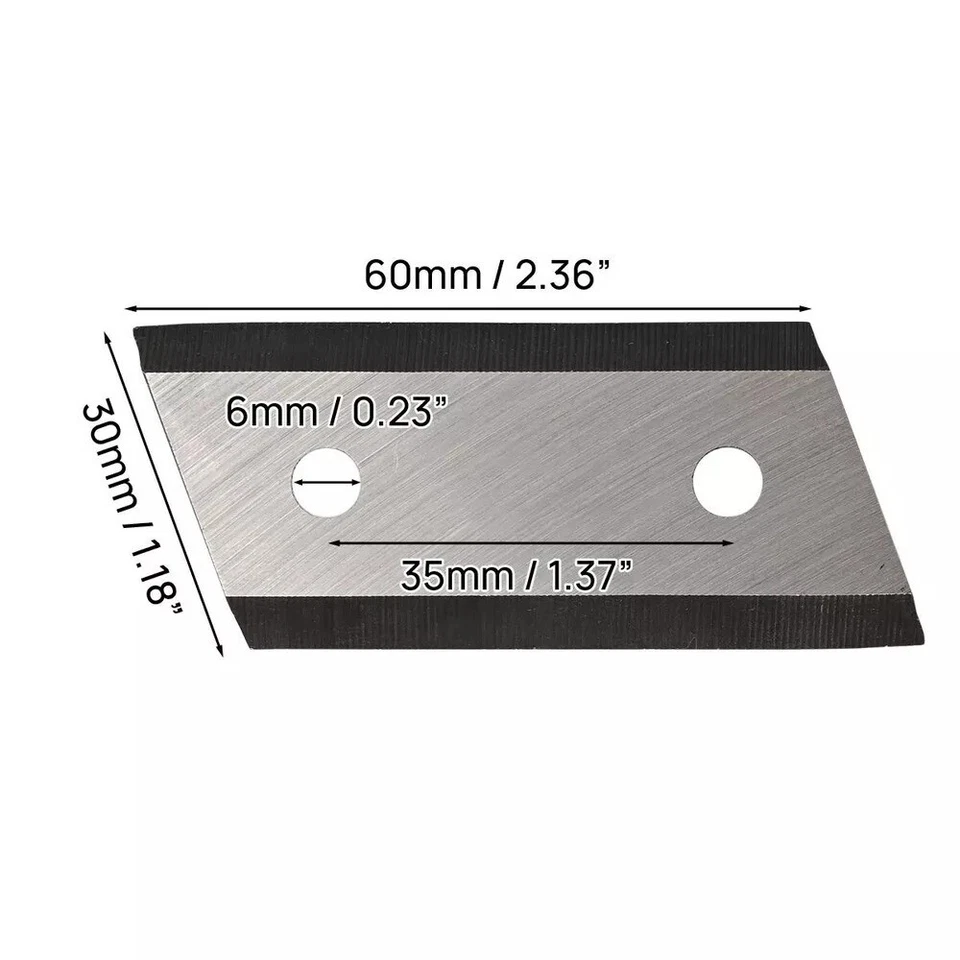 4X Häcksler Schredder Klinge Gartenhäcksler Messer Ersatzklingen mit M6 Schraube - Bild 2 von 4