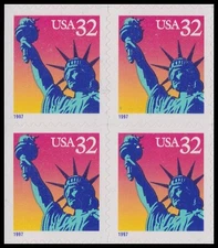 US 3122 Statue of Liberty 32c block 4 MNH 1997