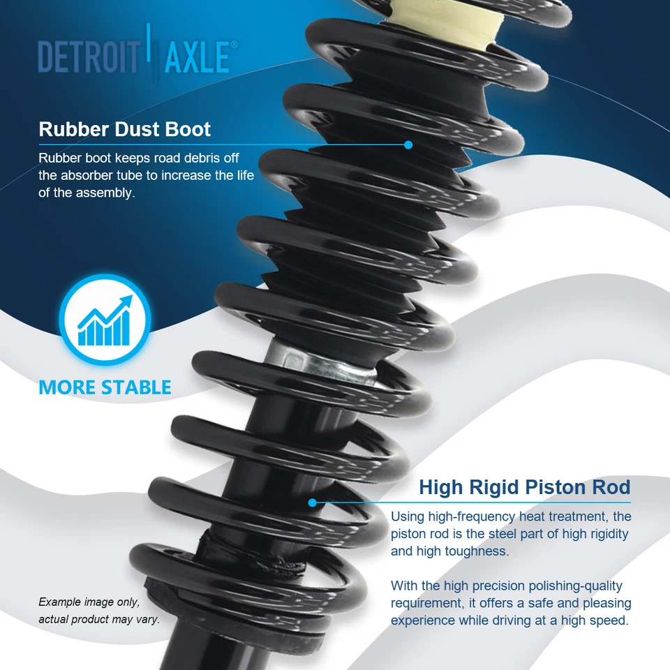 Puntal trasero con muelle helicoidal para Dodge Stratus Chrysler Cirrus Plymouth Breeze Foto 4 de 4