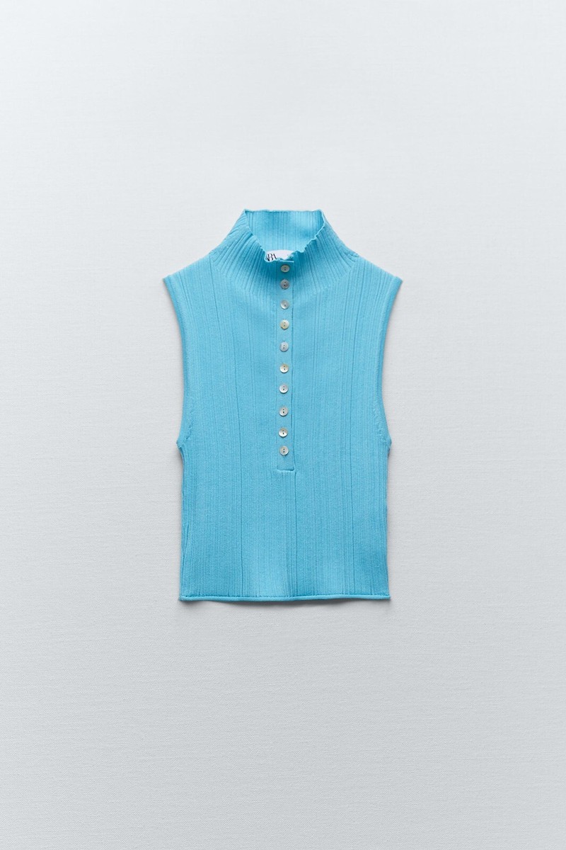 ZARA Sleeveless Knit Top REF.: 3519/049 | eBay