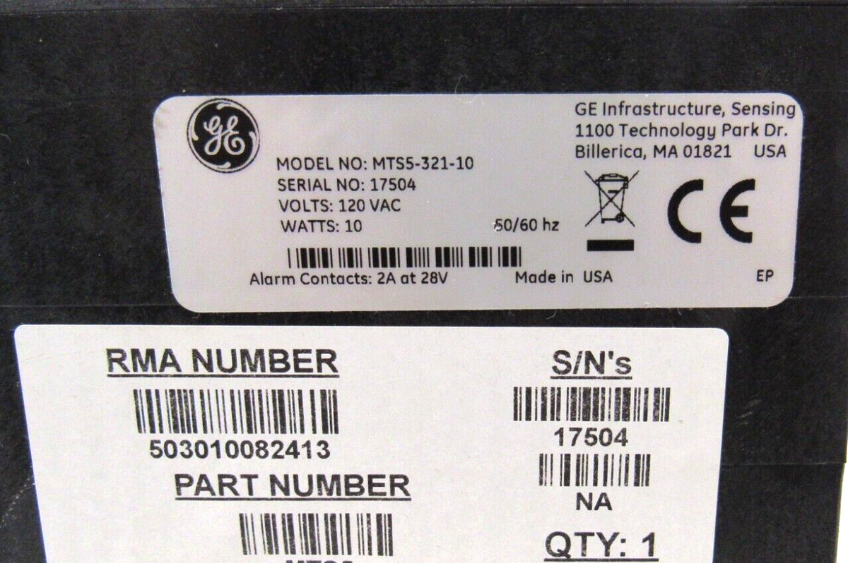 NEW GENERAL ELECTRIC MTS5-321-10 DIGITAL HYDROMETER MTS532110 | eBay
