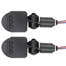 2pcs 85-265V Motion Sensor PIR Detector Auto Infrared LED Light Switch Control