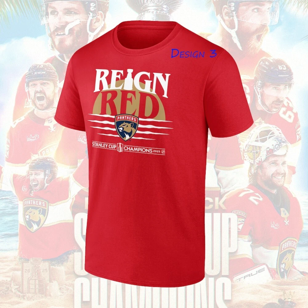 Florida Panthers 2025 Stanley Cup Champions One Side T-Shirt