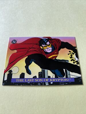 1993 Skybox DC Bloodlines The Last Son of Krypton Foil #S3 Great Shape Superman 