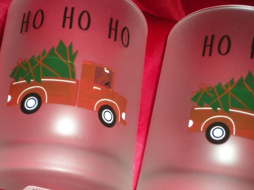 NEW FOUR "CULVER" BAR GLASSWARE CHRISTMAS "HO HO HO" DOF SNOW AND SIGNED - Picture 5 of 9