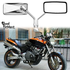 Pair Motorcycle Rear View Mirrors For Honda CB250 450 500T Khornet XL185S XL125S