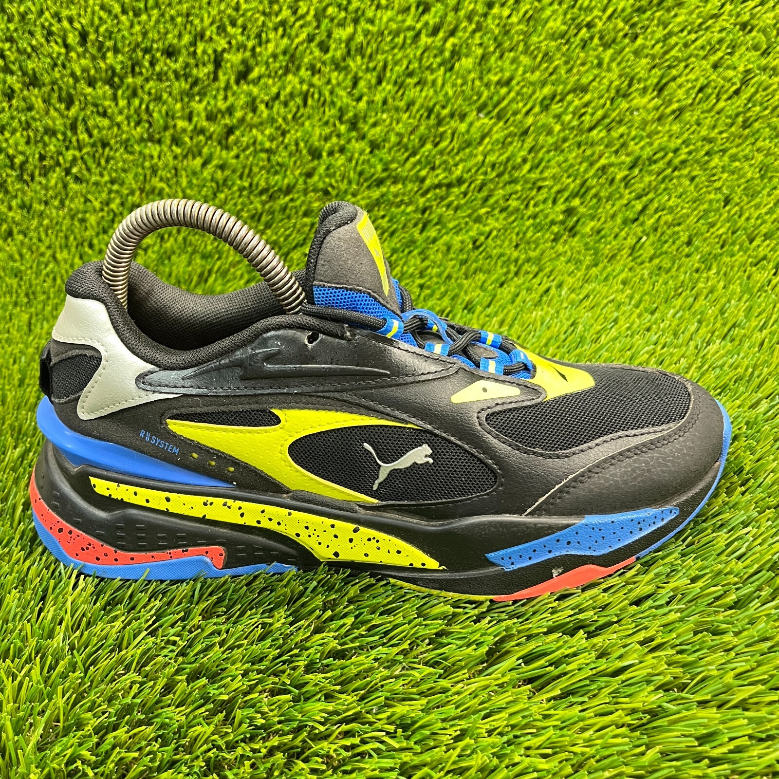 SAOLA Scarpe da ginnastica Puma RS Fast Laser ragazzo taglia 6C nere corsa atletica passeggio