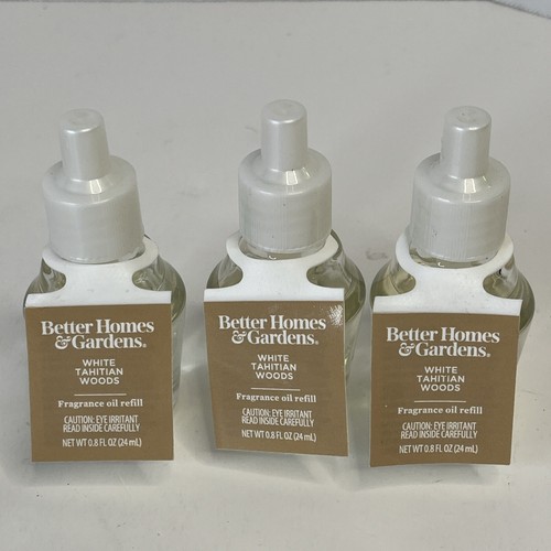 3 Better Homes & Gardens WHITE TAHITIAN WOODS Duftstecker Öl Nachfüller - Bild 1 von 2