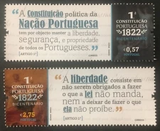 Portugal 2022 - 200 Years Portuguese Constitution set MNH