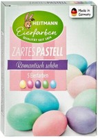 Heitmann Oster Eier Farbe Kaltfarben Zartes Pastell Gelb Rosa TüRkis GrüN Lila