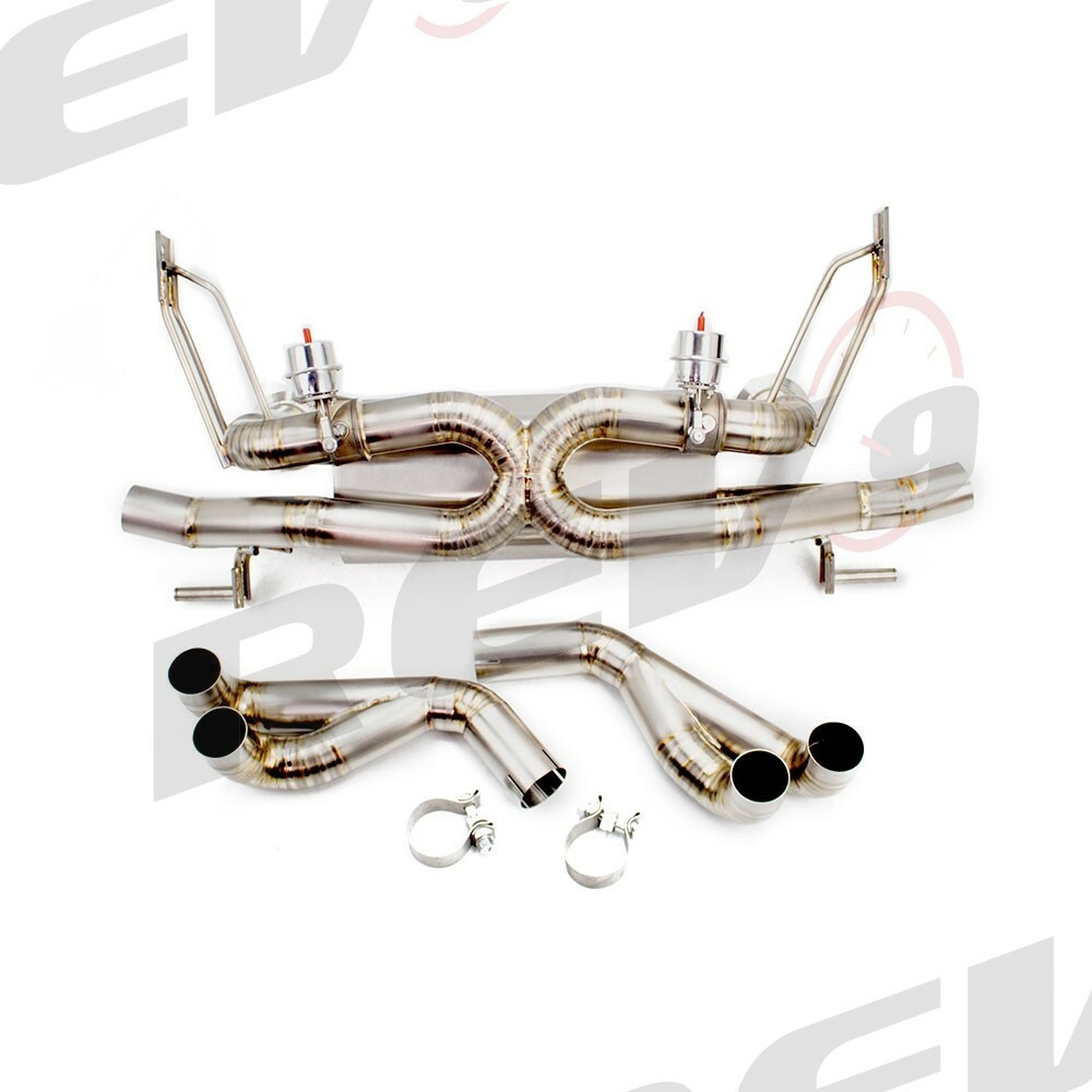 REV9 2.75" TITANIUM EXHAUST KIT VALVED DESIGN FOR 08-12 AUDI R8 4.2L V8