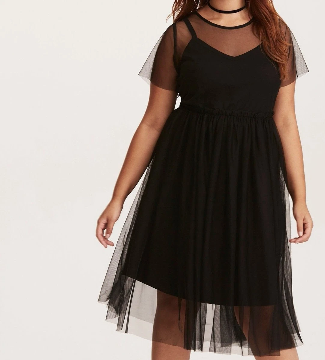Torrid black skater hot sale dress